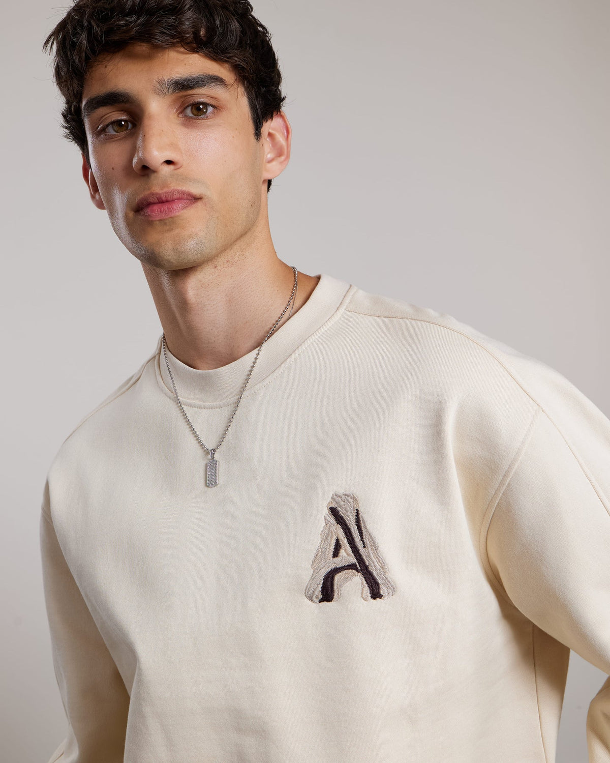 AEDEN RUNEY SWEATER | WHITE CAP GREY