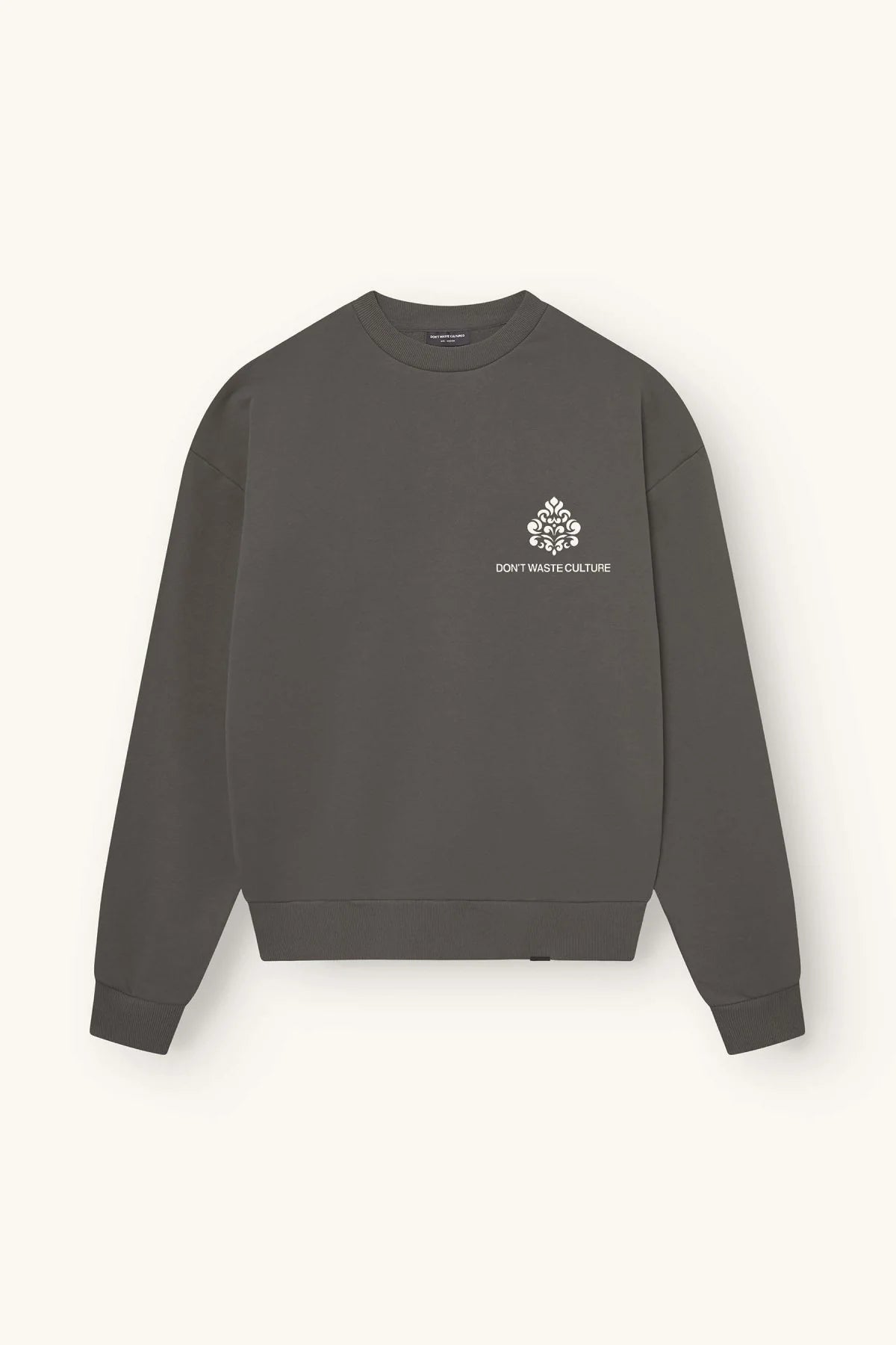 DON’T WASTE CULTURE YERO CREWNECK SWEATER | GREY