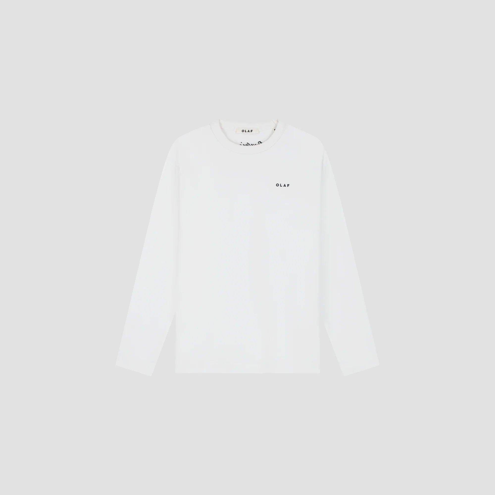 OLAF WESTERN LOGO LS TEE - OPTICAL WHITE
