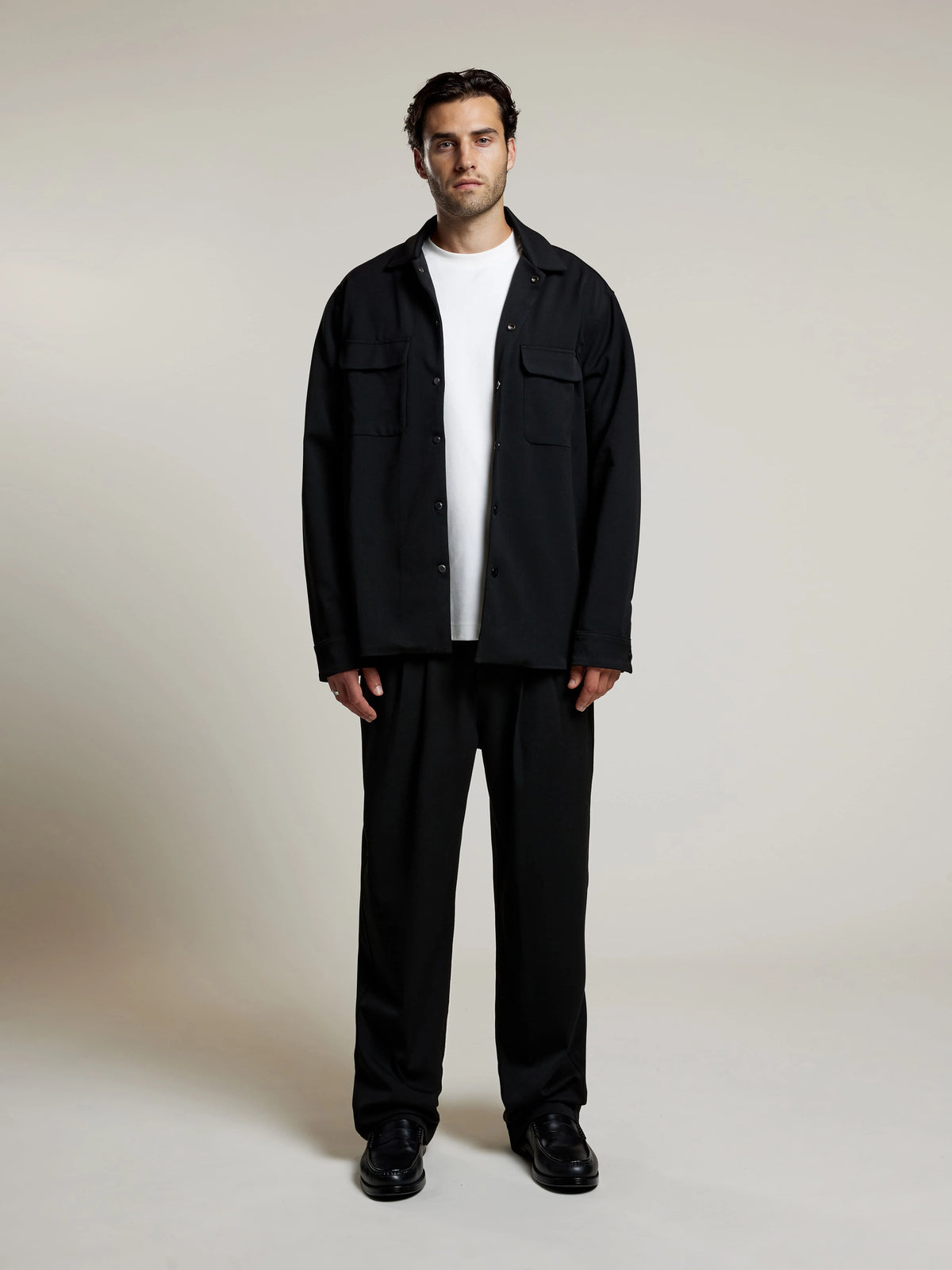AEDEN ALBANO SHIRT | BLACK