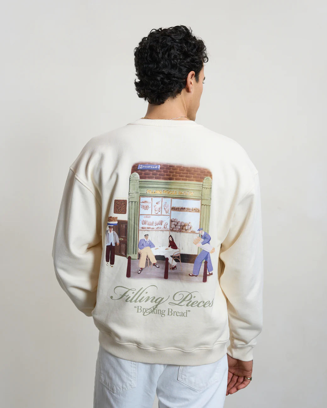FILLING PIECES Sweatshirt Bakery Antique White