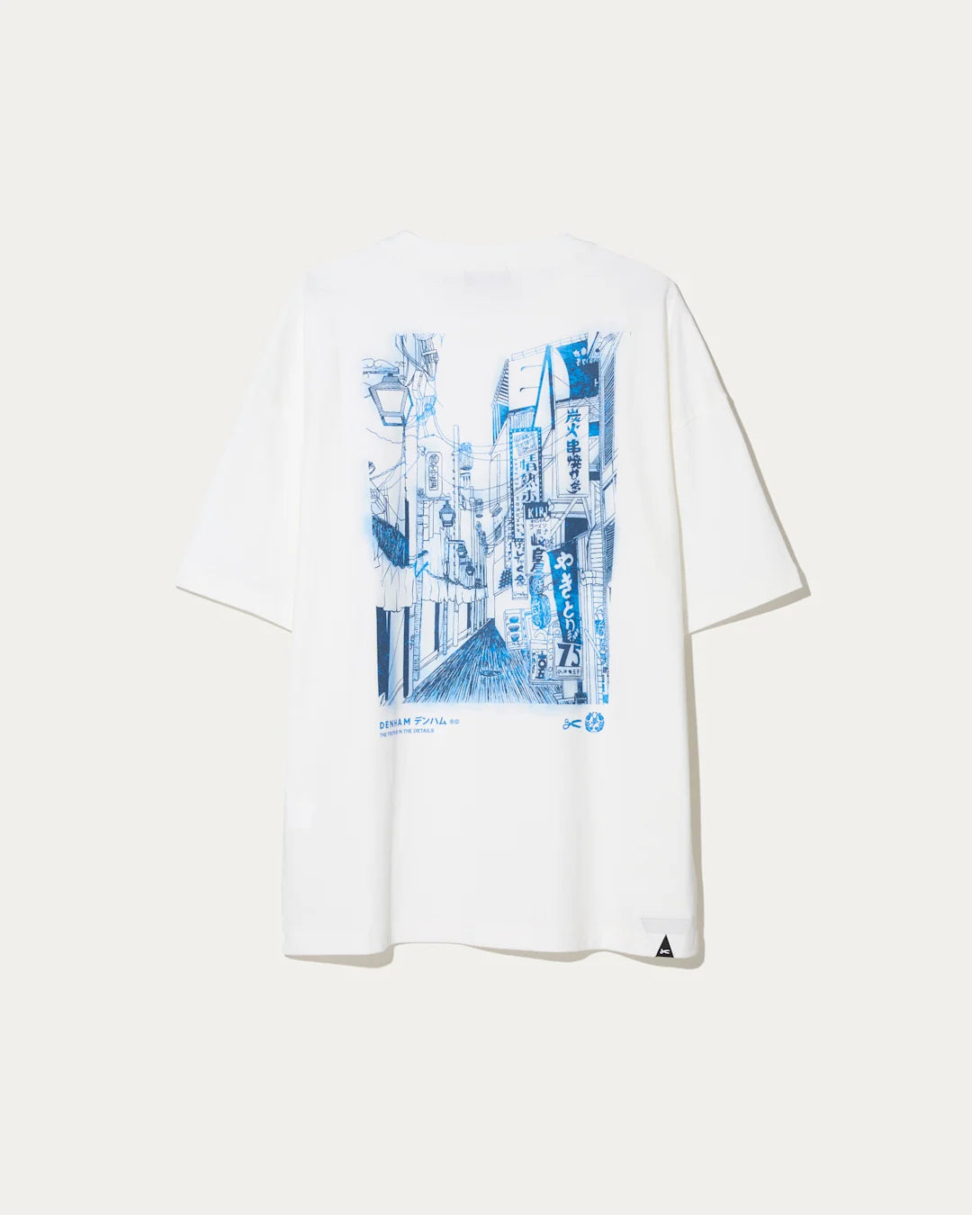 DENHAM UENO GRAPHIC TEE White