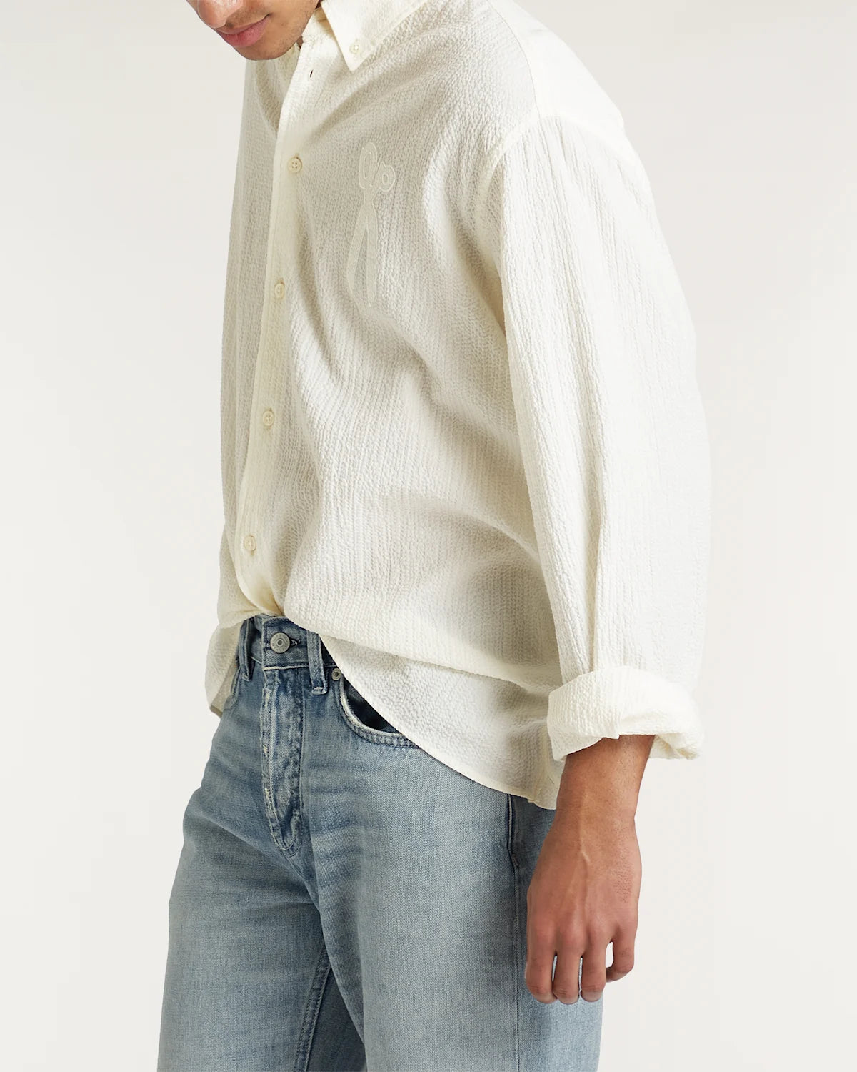 DENHAM SCISSOR PATCH SHIRT SSP White