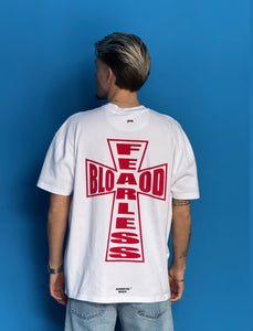 FEARLESS BLOOD CROSS TEE Real White