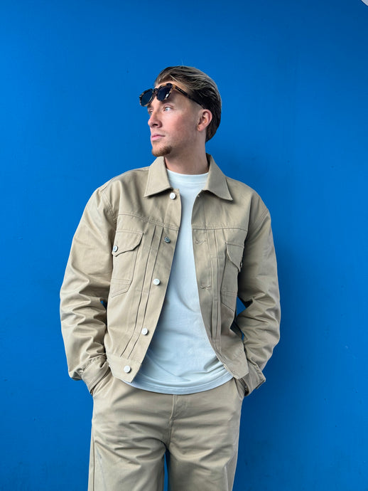 DENHAM CHESTER JACKET  CLASSIC GARBADINE - Irish Cream