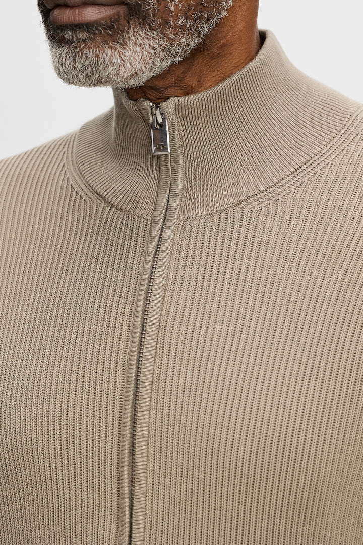 J.LINDEBERG ALEXIS FULL ZIP | Brindle