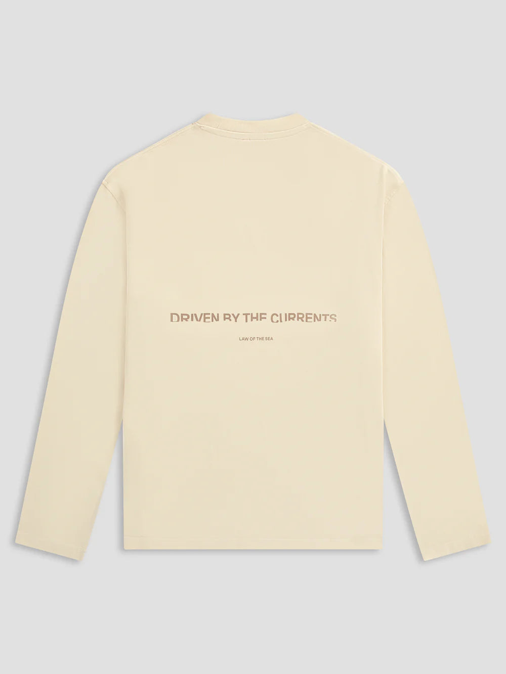 THAUMAS GARMENT DYED LONGSLEEVE T-SHIRT Almond Milk