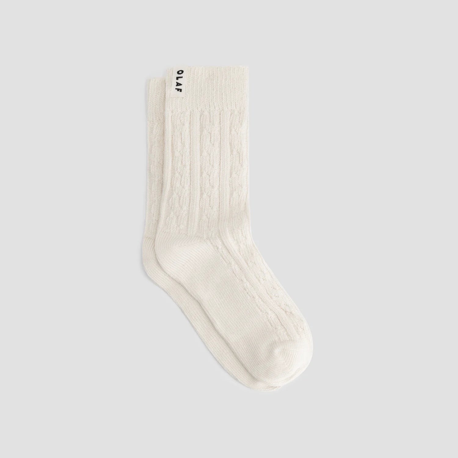 OLAF CABLE SOCKS - OFF WHITE