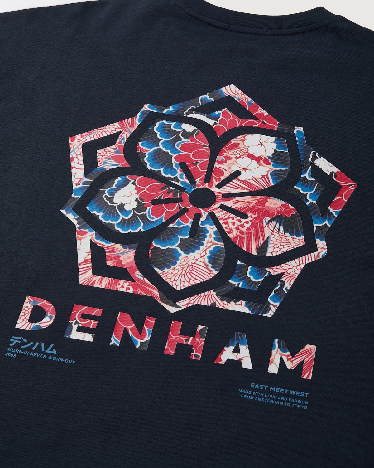 DENHAM TSUBAKI LS TEE | Navy Blazer