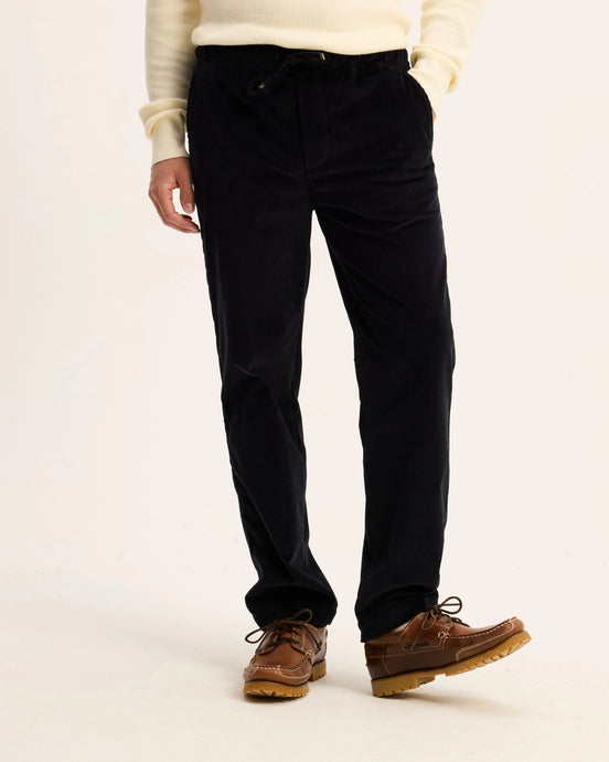 GOOD PEOPLE BOB RELAXED FIT TROUSERS Navy