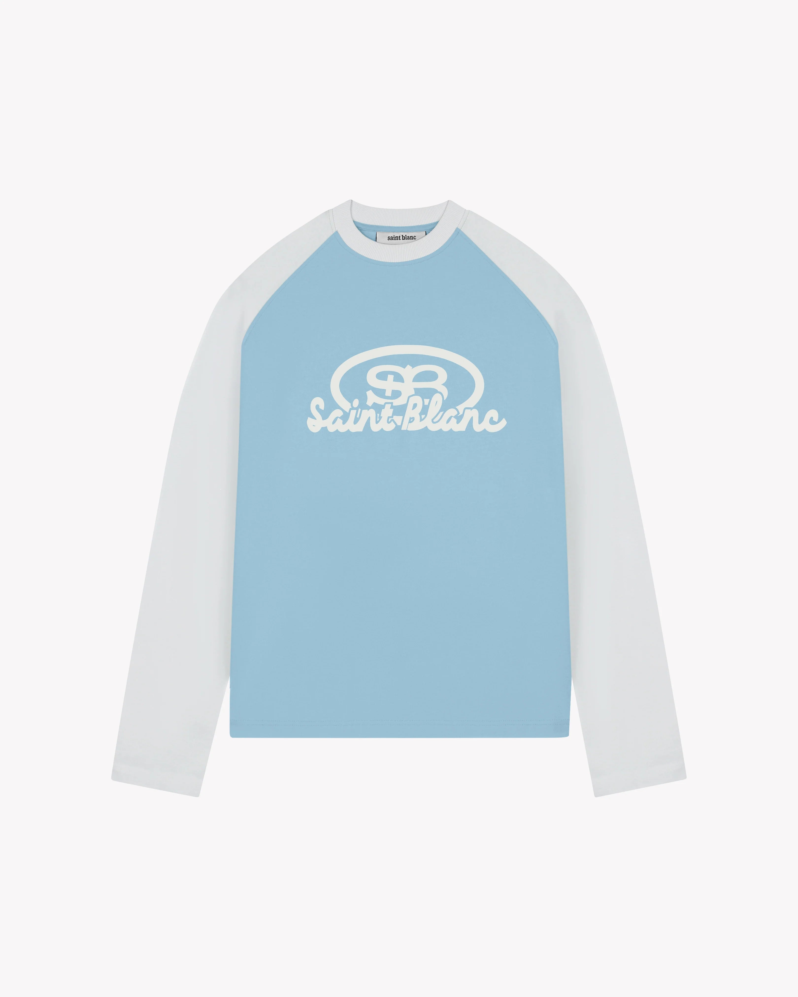 SAINT BLANC BLEND LOGO RAGLAN LONGSHIRT Blue