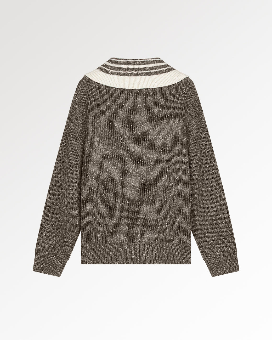 FILLING PIECES Zip Knit Chunky Fisherman Melange