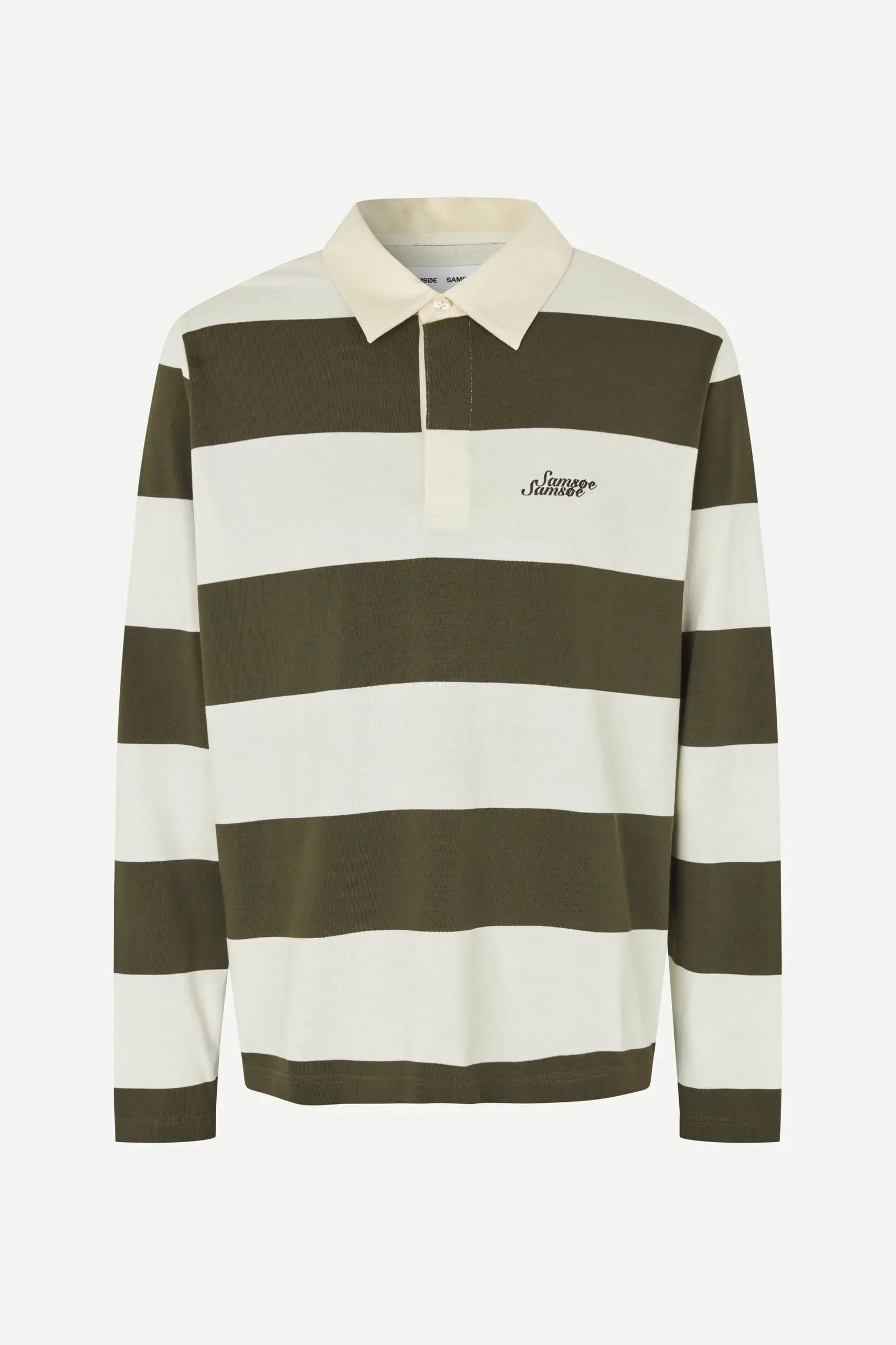 SAMSOE SAMSOE SAKEVIN X POLO LS 15512 Forest Night Stripe