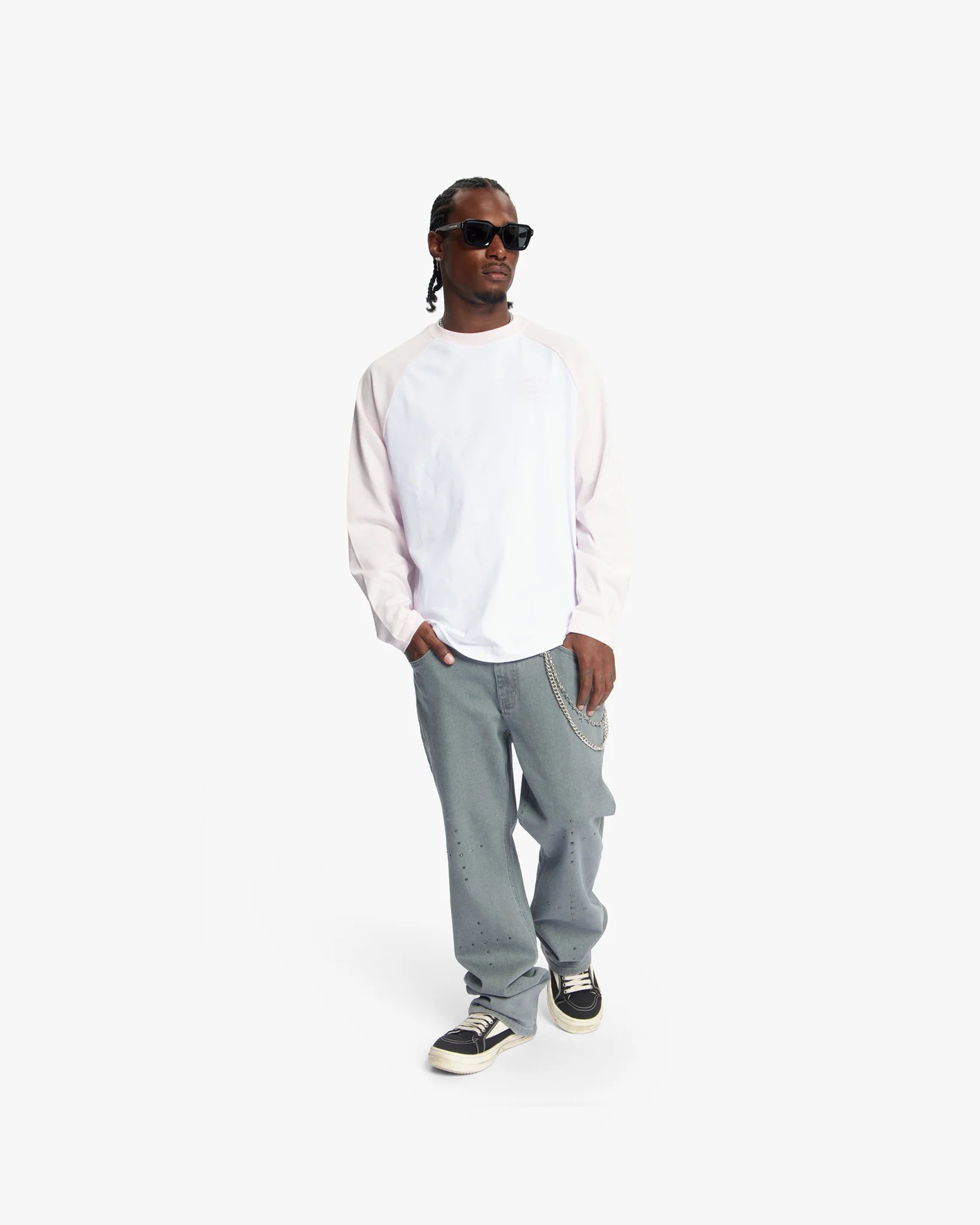 Croyez Fraternité Raglan Longsleeve | White