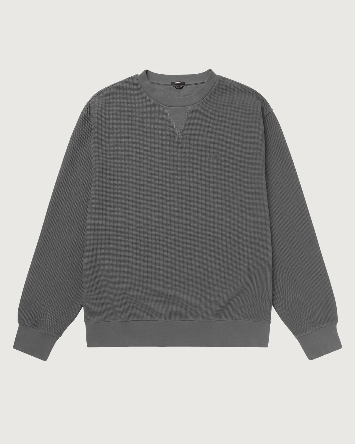 DENHAM SCISSOR WAFFLE KNIT Grey