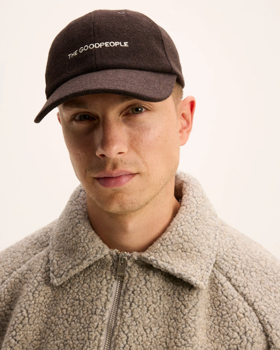 GOOD PEOPLE Warm Cap Dark Brown