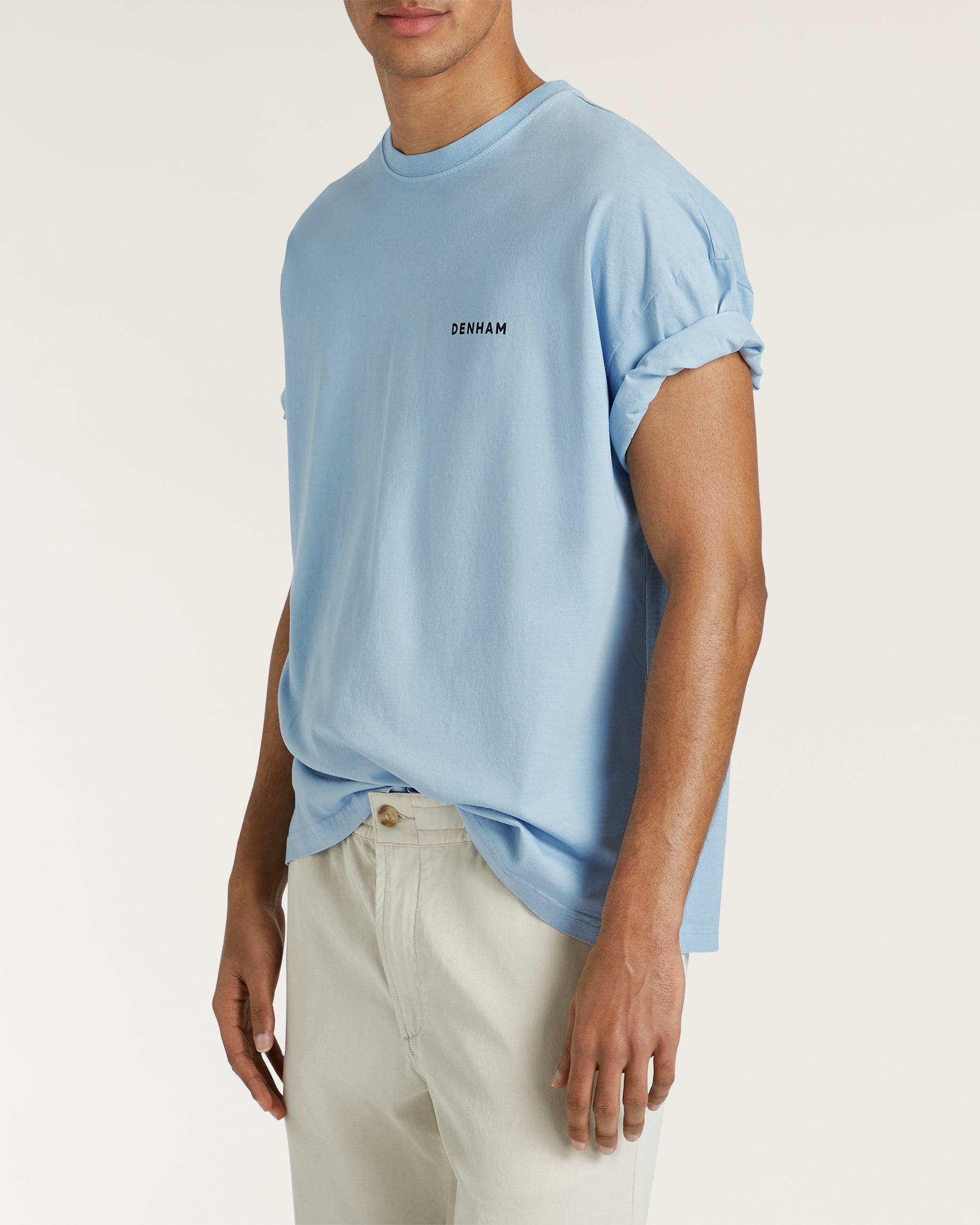 DENHAM FLOWY GRAPHIC TEE LWJ BLUE