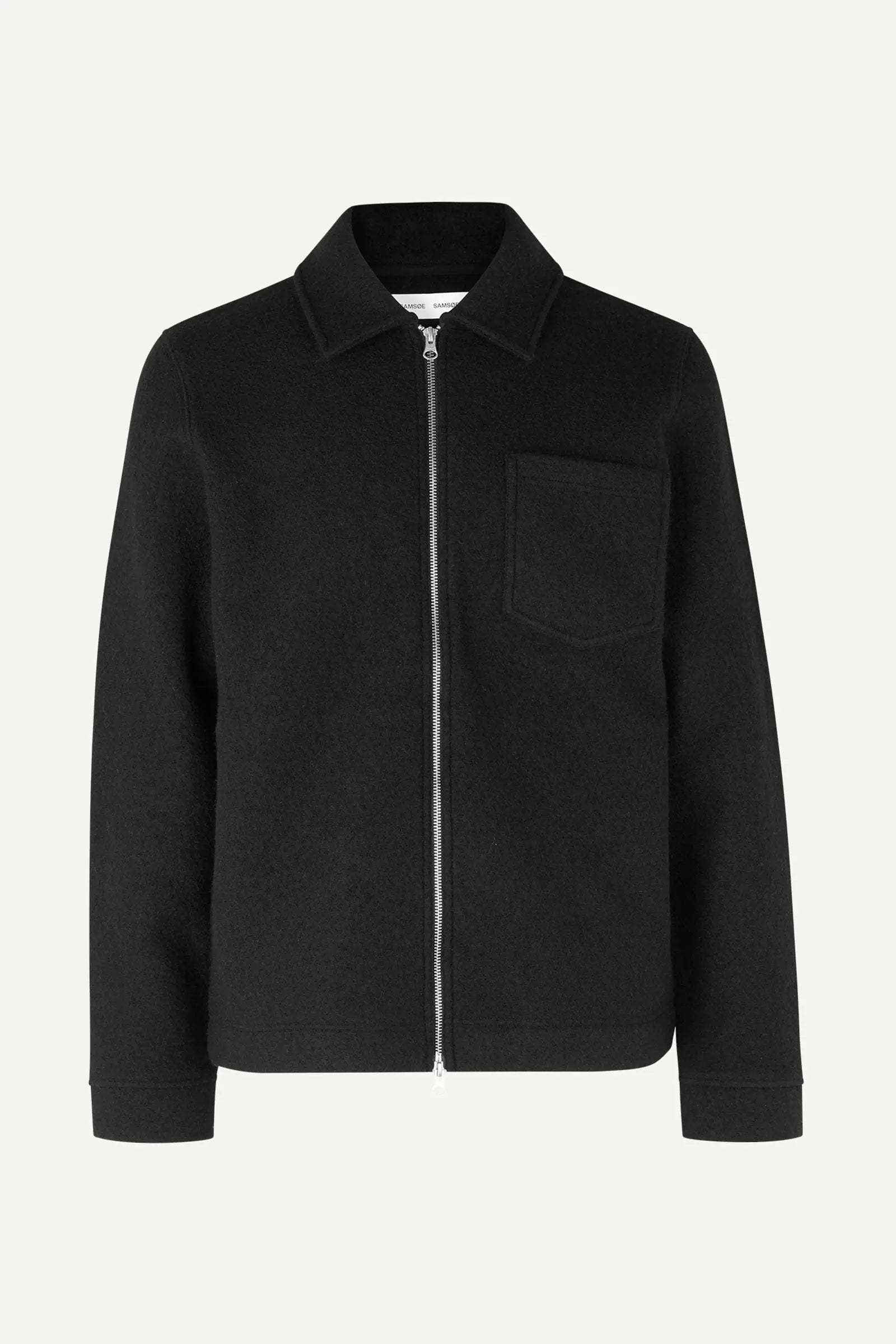 SAMSOE SAMSOE HANNES FULL ZIP 14612 Black