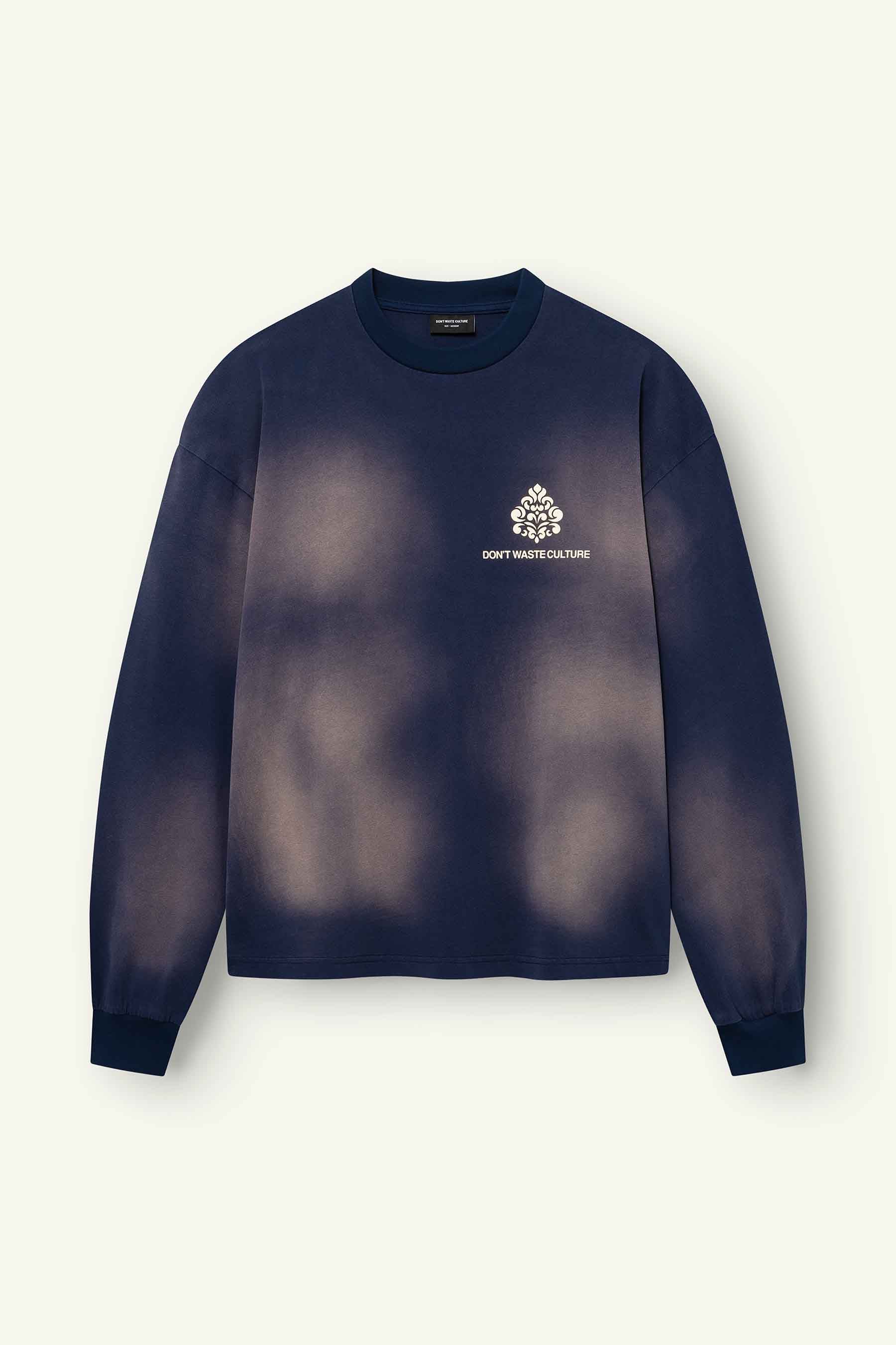 DON’T WASTE CULTURE FADE LONGSLEEVE | NAVY BLUE