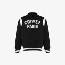 Afbeelding in Gallery-weergave laden, CROYEZ PARIS VARSITY JACKET | BLACK