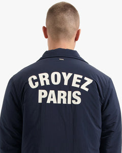 CROYEZ PARIS PADDED COACH JACKET | NAVY