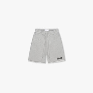 CROYEZ SMOKING LOGO SHORTS - Grey Melange