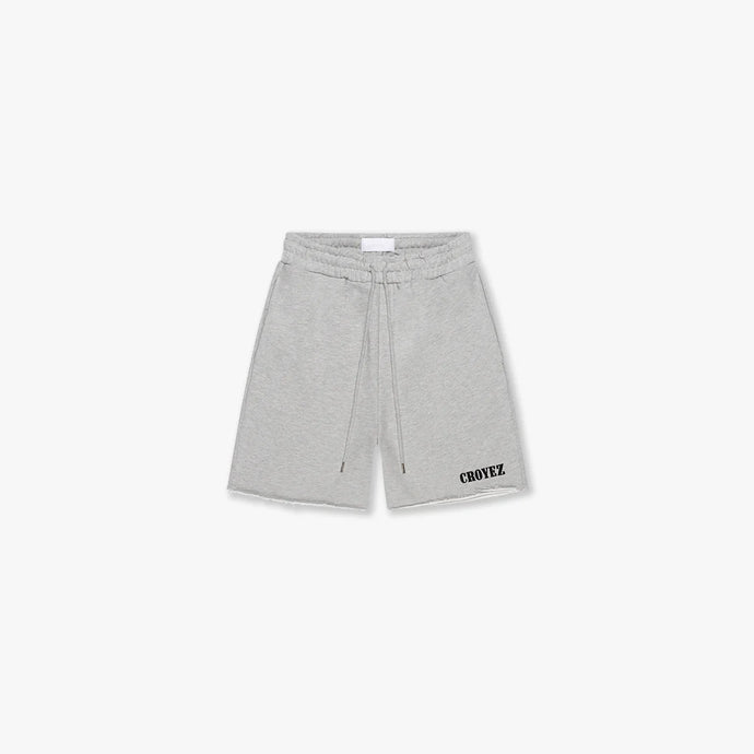 CROYEZ SMOKING LOGO SHORTS - Grey Melange
