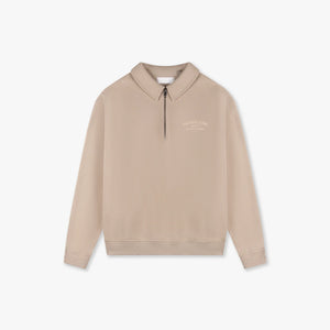 CROYEZ FRATERNITÉ HALF ZIP SWEATER - Sand