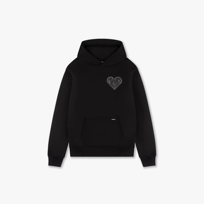 CROYEZ CROYEZ PUFFED HEART HOODIE - Black