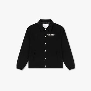 CROYEZ WORLDWIDE SUPPLIER COACH JACKET - BLACK
