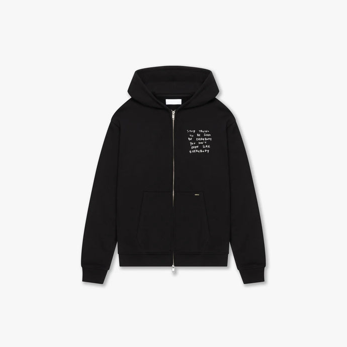 CROYEZ LIKED BY EVERYBODY ZIP HOODIE | BLACK
