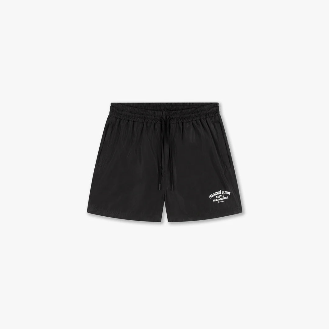 CROYEZ FRATERNITÉ SWIM SHORTS - Black