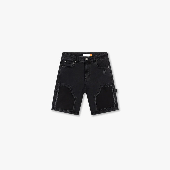CROYEZ CD1 CARPENTER DENIM SHORTS - Black