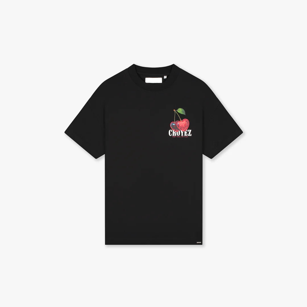 Croyez Cerise D'Amour T-Shirt | Zwart