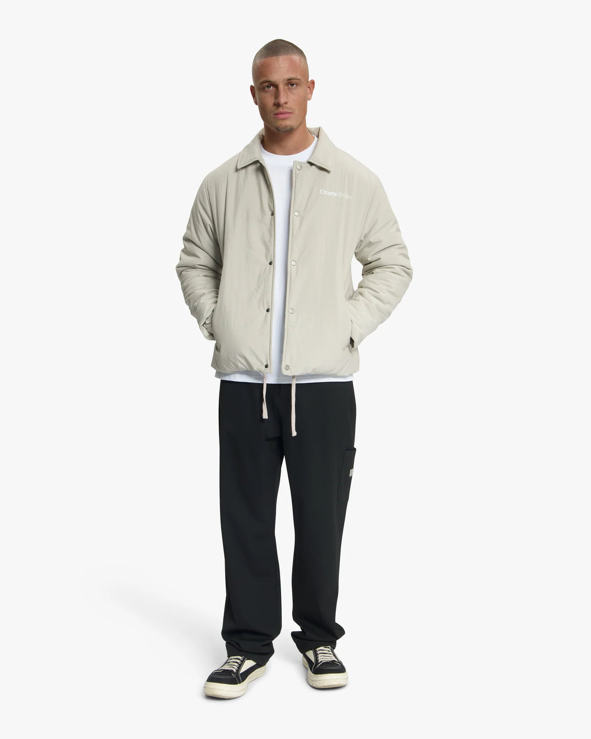 CROYEZ PADDED COACH JACKET Light Beige