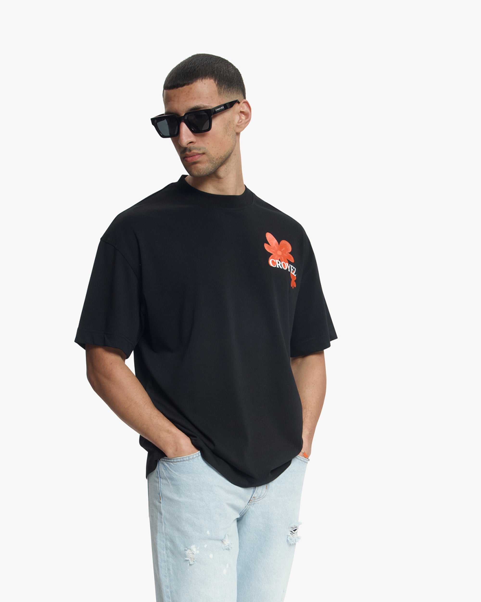 Croyez Botanique T-Shirt | Black/Orange