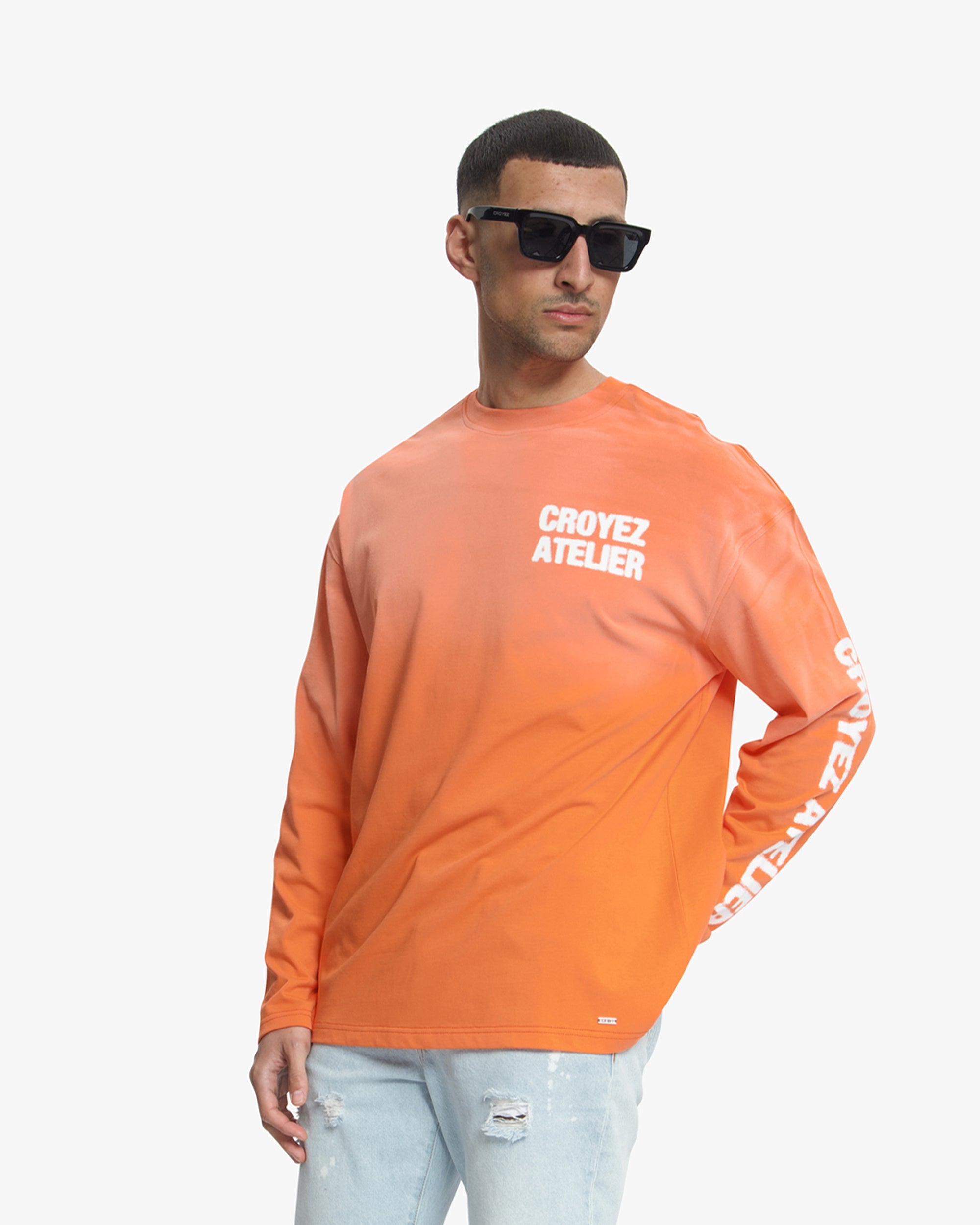 Croyez Sprayed Atelier Longsleeve | Orange