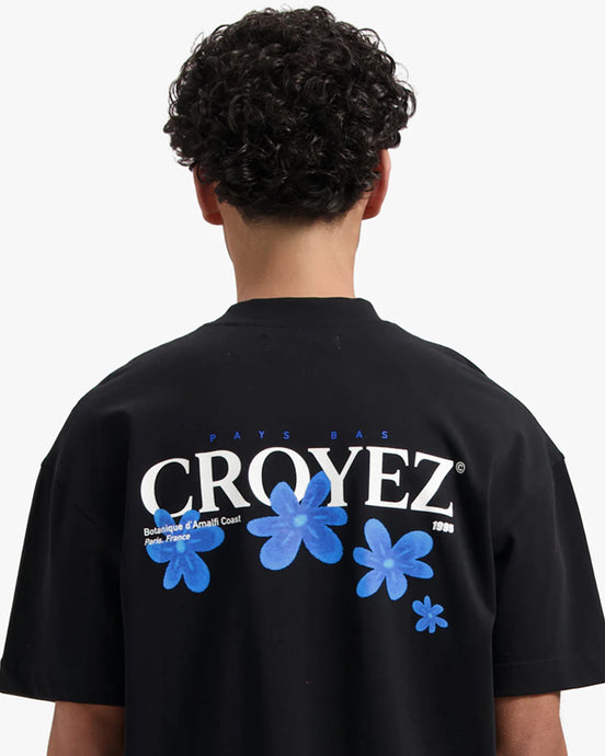 CROYEZ BOTANIQUE T-SHIRT - Black/Cobalt