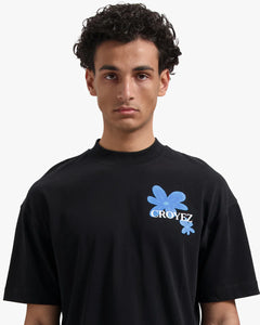 CROYEZ BOTANIQUE T-SHIRT - Black/Cobalt