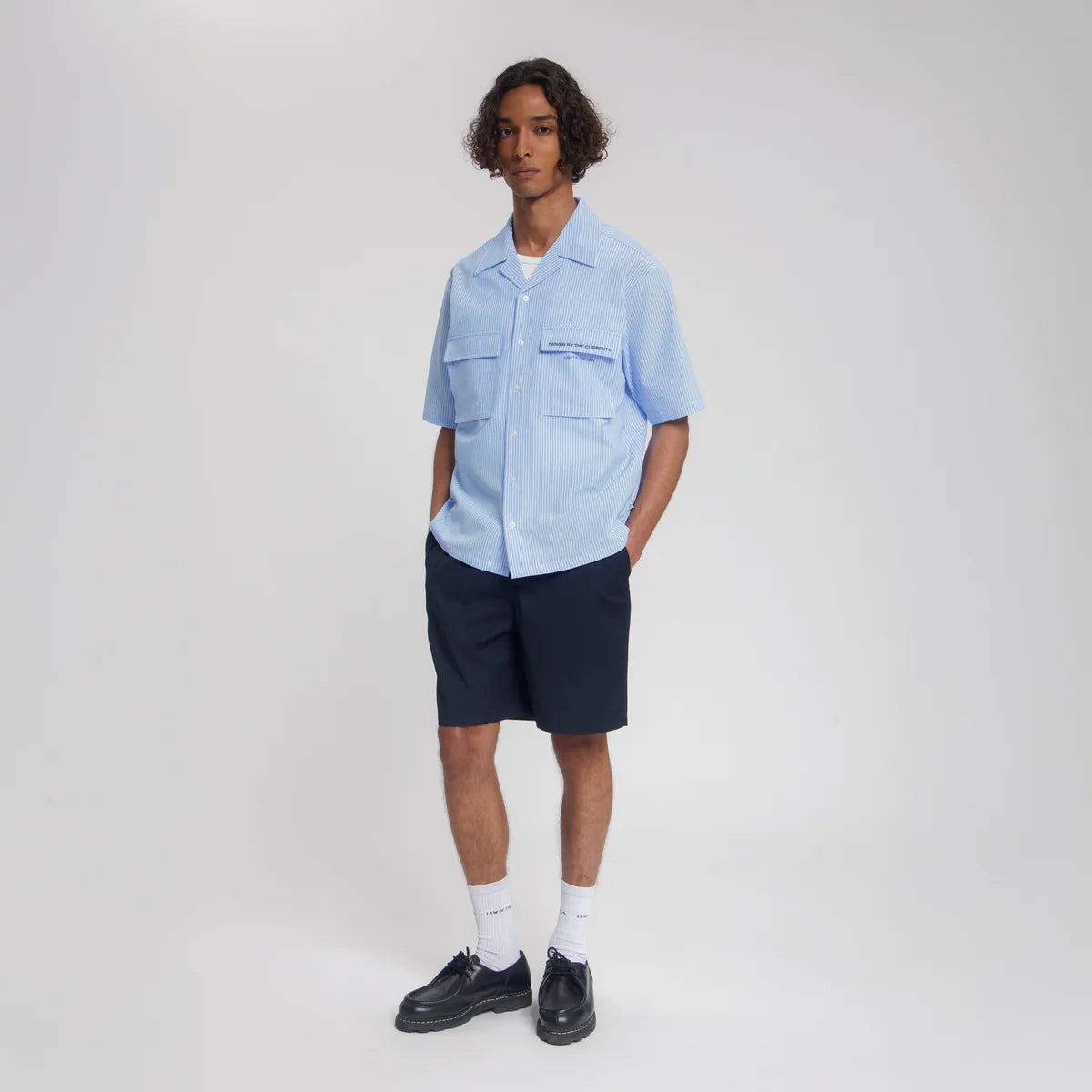 LAW OF THE SEA CORALYN SEERSUCKER STRIPED SHIRT