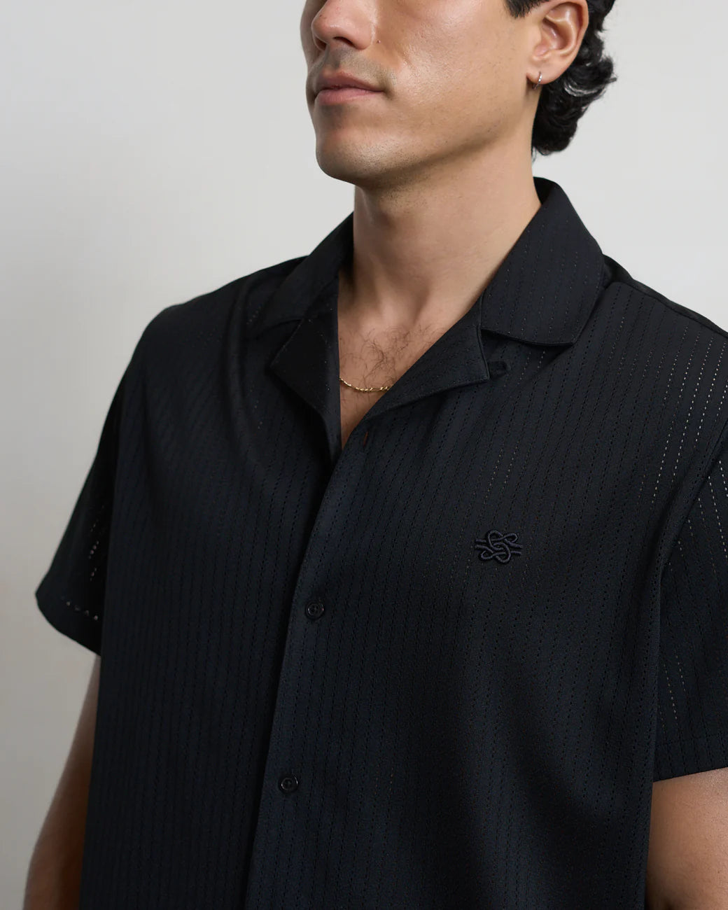 FILLING PIECES RESORT SHIRT MESH Black
