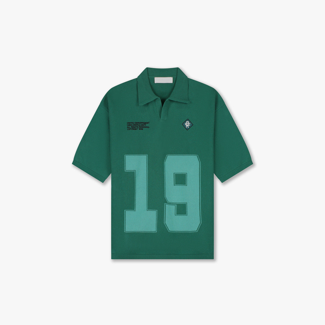 CROYEZ NOMBRE KNIT POLO Forest Green
