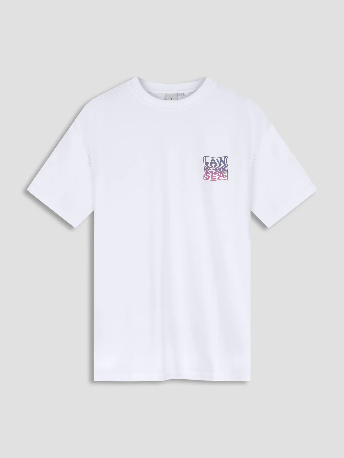 LAW OF THE SEA DISPLACE ARTWORK T-SHIRT Brigt White