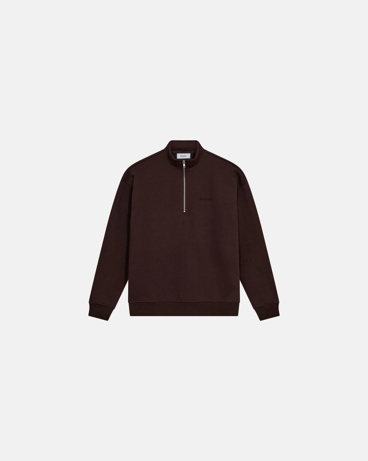 RESTERÖDS ZACK HALF ZIP SWEATER | BROWN