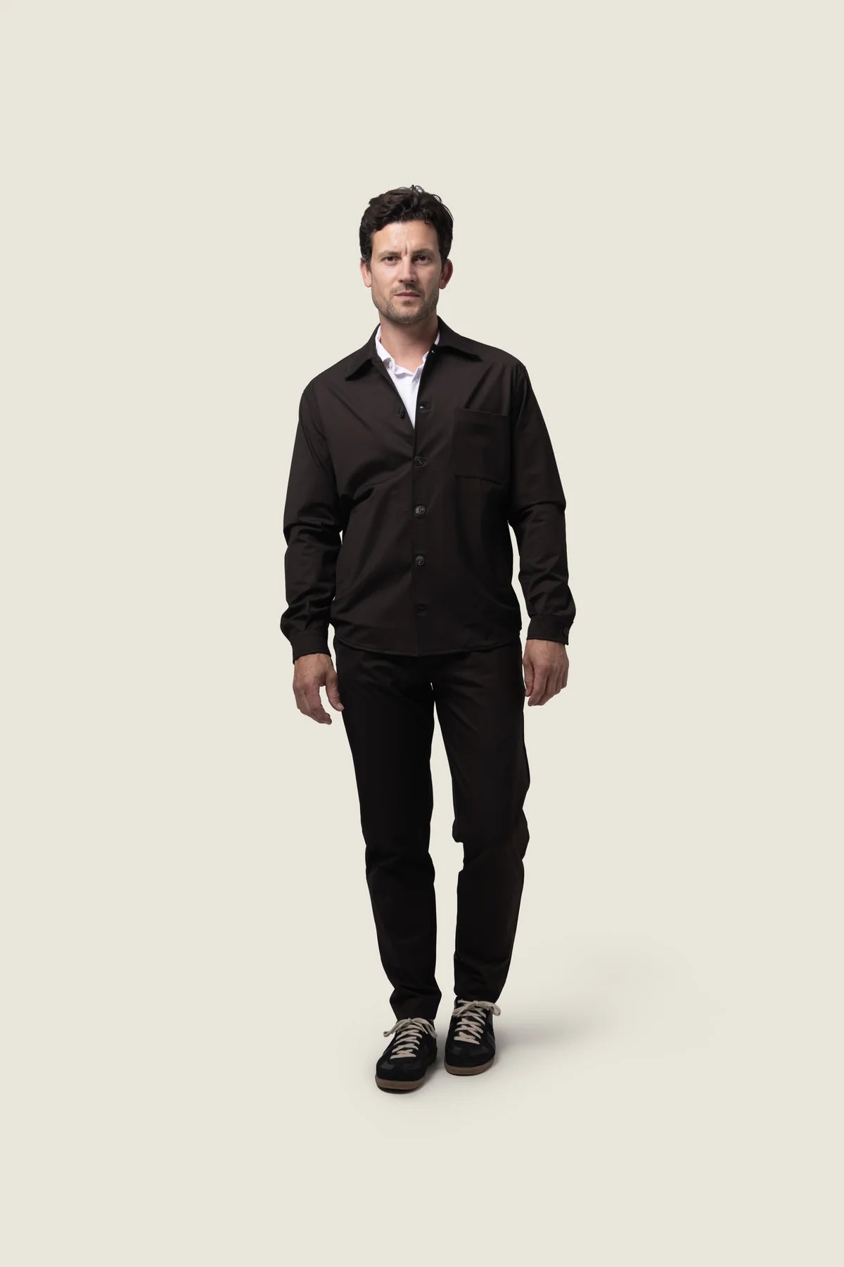 DUQUEZZI WOOL BLEND TROUSERS | DARK BROWN