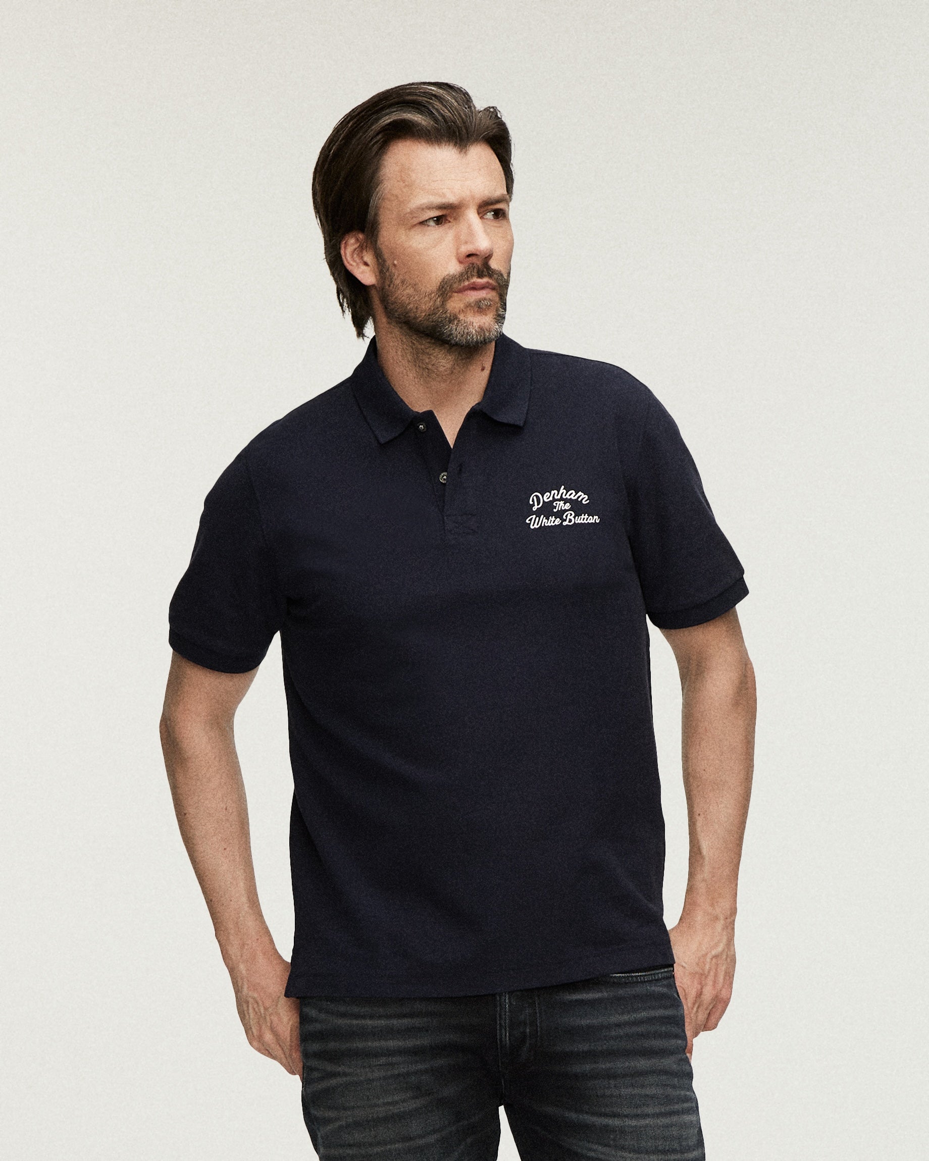 DENHAM FLOYD POLO Navy