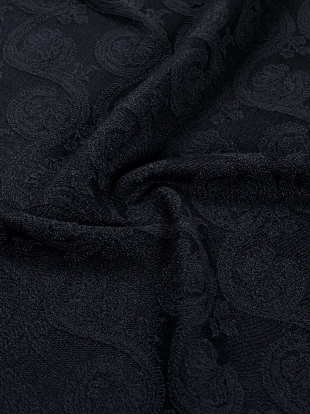 LAW OF THE SEA SOLVIND JACQUARD SHIRT Black