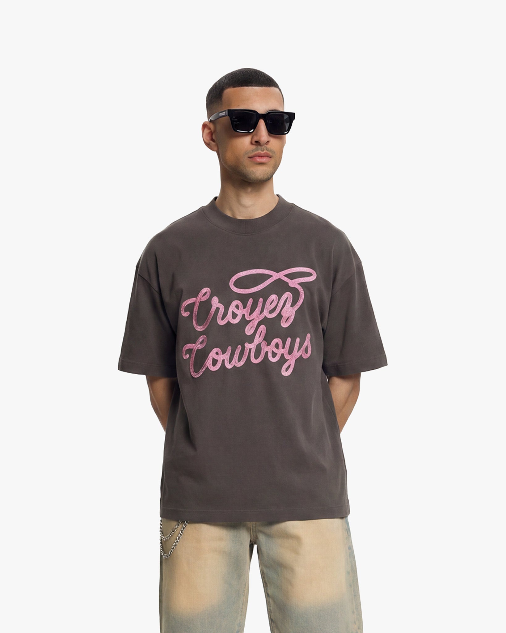 Croyez Cowboys T-Shirt | Washed Brown