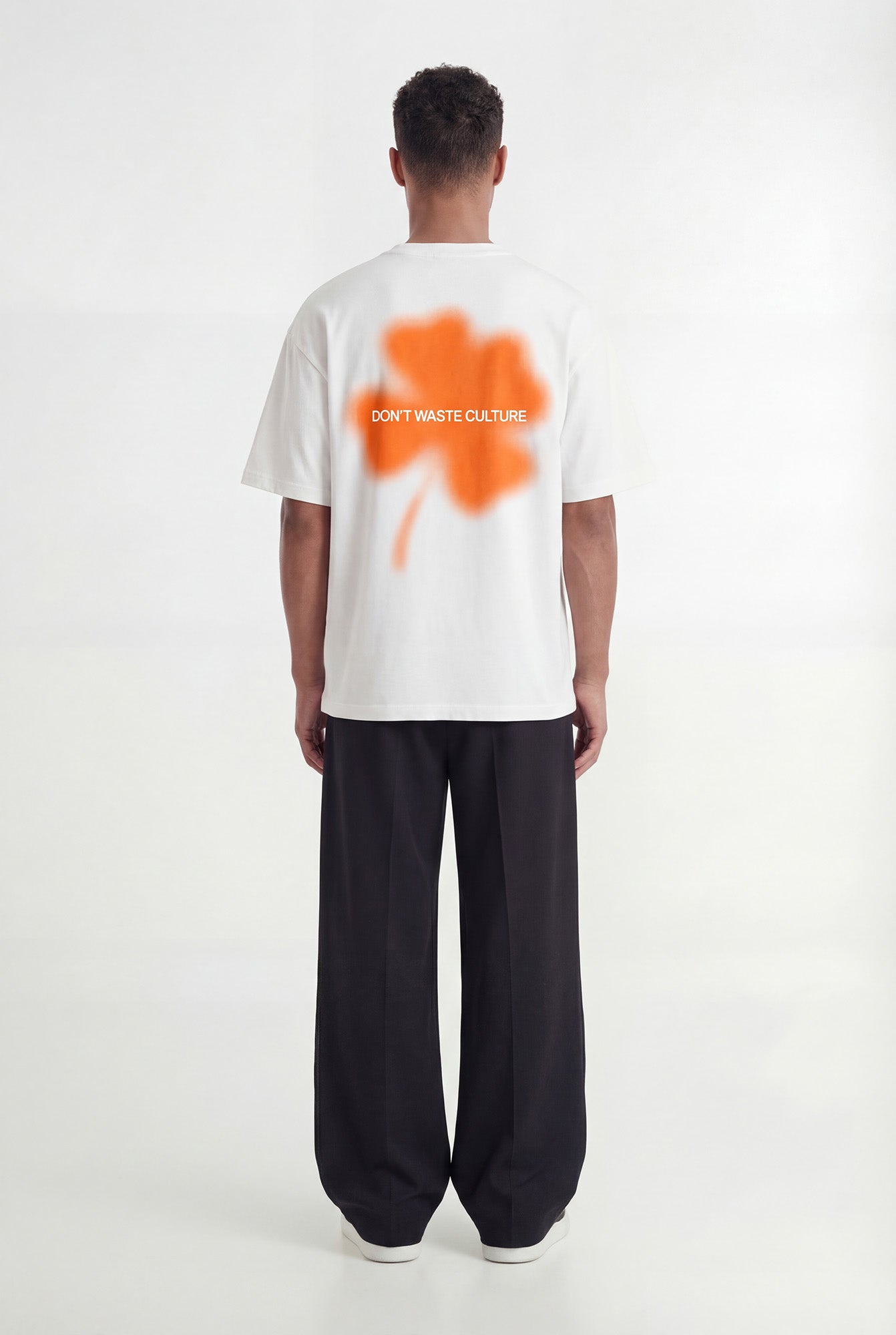 DON’T WASTE CULTRE Kaorisa T-shirt White/Orange
