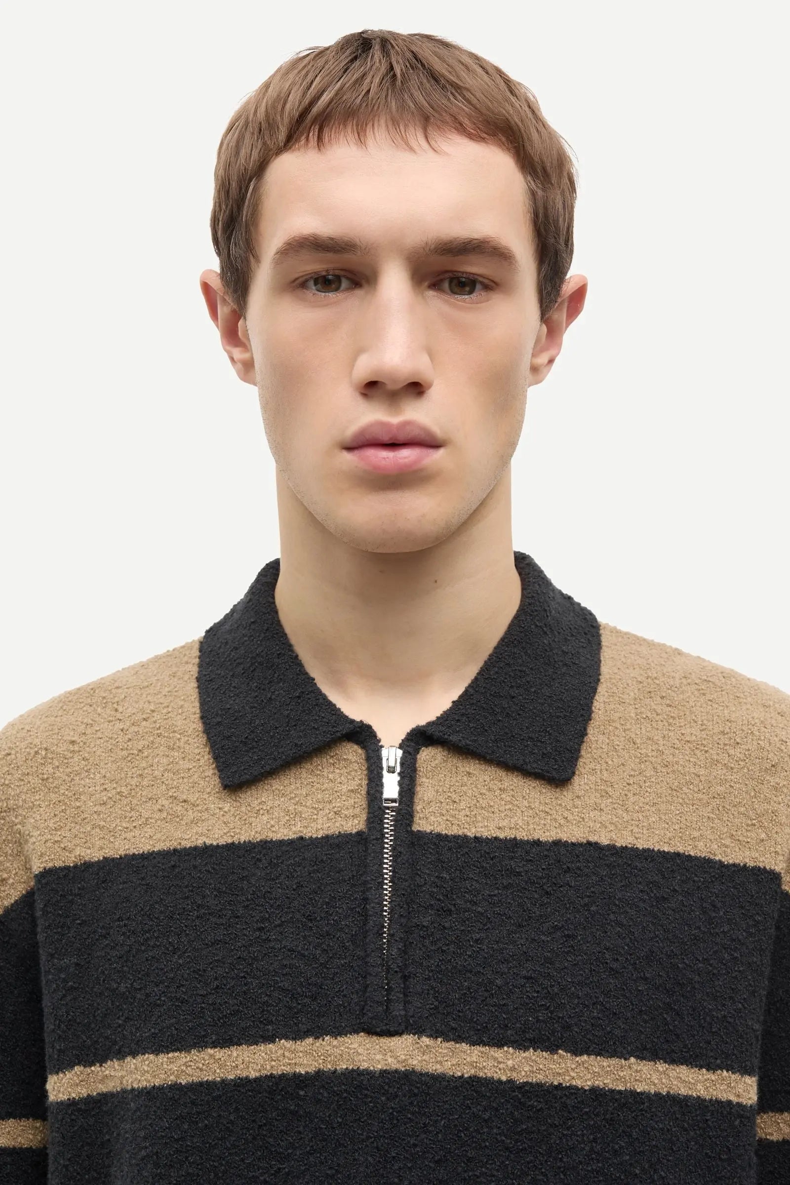 SAMSOE SAMSOE SANINO HZ POLO 15179 Washed Black Mel.
